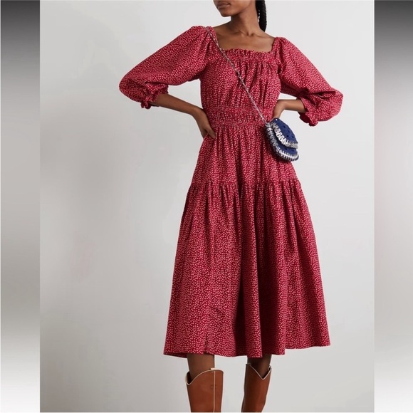 THE GREAT. Reunion Midi Dress Size 2 Medium NWT - Picture 1 of 10